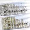 1440Pcs Flat Back Nail Gems Glass Nail Diamonds New Nail Rhinestones  DIY Craft