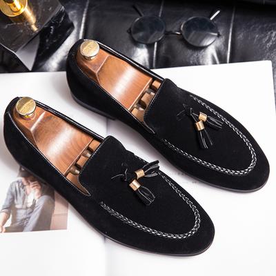 Fashion 2024 Men Casual Shoes Breathable Leather Loafers Business Office Shoes For Men Driving Moccasins Comfortable Slip On Tassel Shoe