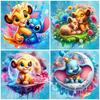 DIY Diamond Painting Stitch Simba The Lion King Mosaic Dumbo Full Square Round Drill Embroidery Set Cartoon Wall Decor