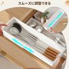 RAIN QUEEN Drawer Storage Divider Expandable Sliding Organizer Drawer Small Item Freely Expandable Storage Kitchen Set of 9 Dividers, Trays, Cases, &