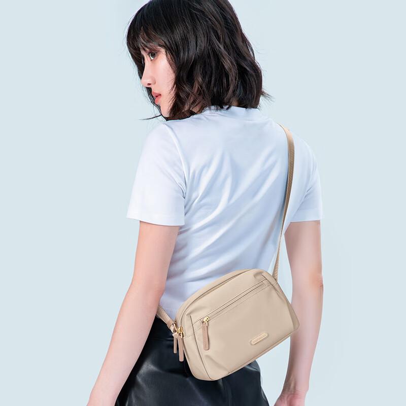 GOLF Crossbody Bag, Handbag, Water-Resistant Shoulder Bag, Phone Pouch, Apricot Color