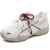 Early spring new embroidered moral training shoes women's thick-soled inner height-increasing casual shoes soft soles are not tired of standing for