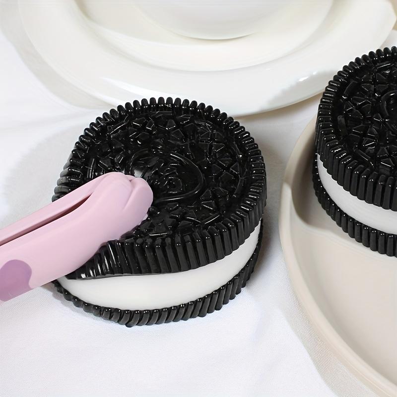 Super Soft Handmade Black Biscuit Decompression Taba Squishy Toys Stress Relieving Slow Rebound Fidget Toy For Adults Relaxation