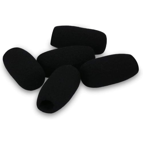4.8cm Long Headset Intercom Microphone Windshield, Microphone Sponge, 12mm Inner Diameter, High-Density Microphone Sponge, Thick Sponge Microphone Win
