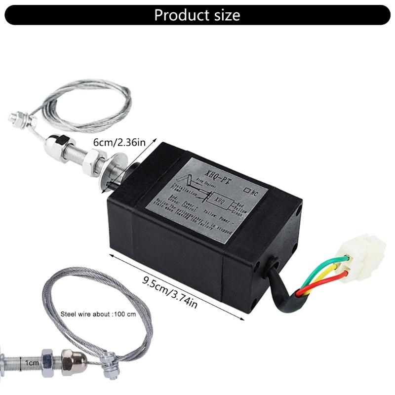 Heavy Duty 12V/24V Electric Solenoid Valves Suitable for Generator Diesels Engine, Stable Performances Fuel Stop Control