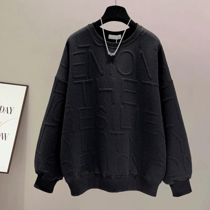 

Жіночий светр-пуловер Весна-Осінь, вільний, оверсайз, однотонний, куртка S чорний