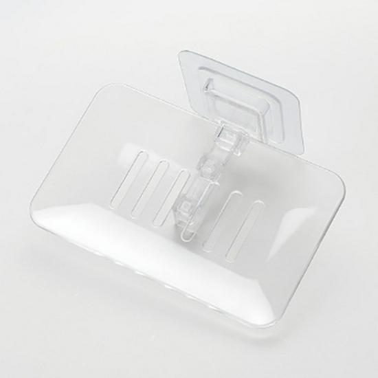 Creative Crystal Suction Cup Soap Dish - Wall-Mounted Holder & Tray