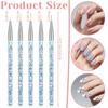 10 Pcs Nail Dotting Tool, Double-End Nail Dotting Pen Nails Brushes French Tip Tool Nails Design Tools Nailing Stuff for Women Girl Professionals