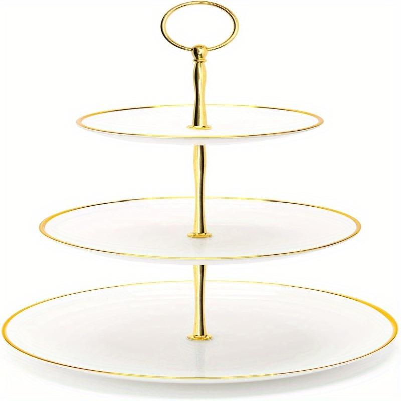 3 Layers Cake Cupcake Plate Stand Fittings Holder Rod For Wedding Party Dessert Tray Fruits Desserts Dish Plates Stand Rod