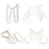 Stylish Shoulder Harness Fashionable Body Jewelry Collar Necklace Shoulder Chain Body Jewelry for Fashionable Outfit