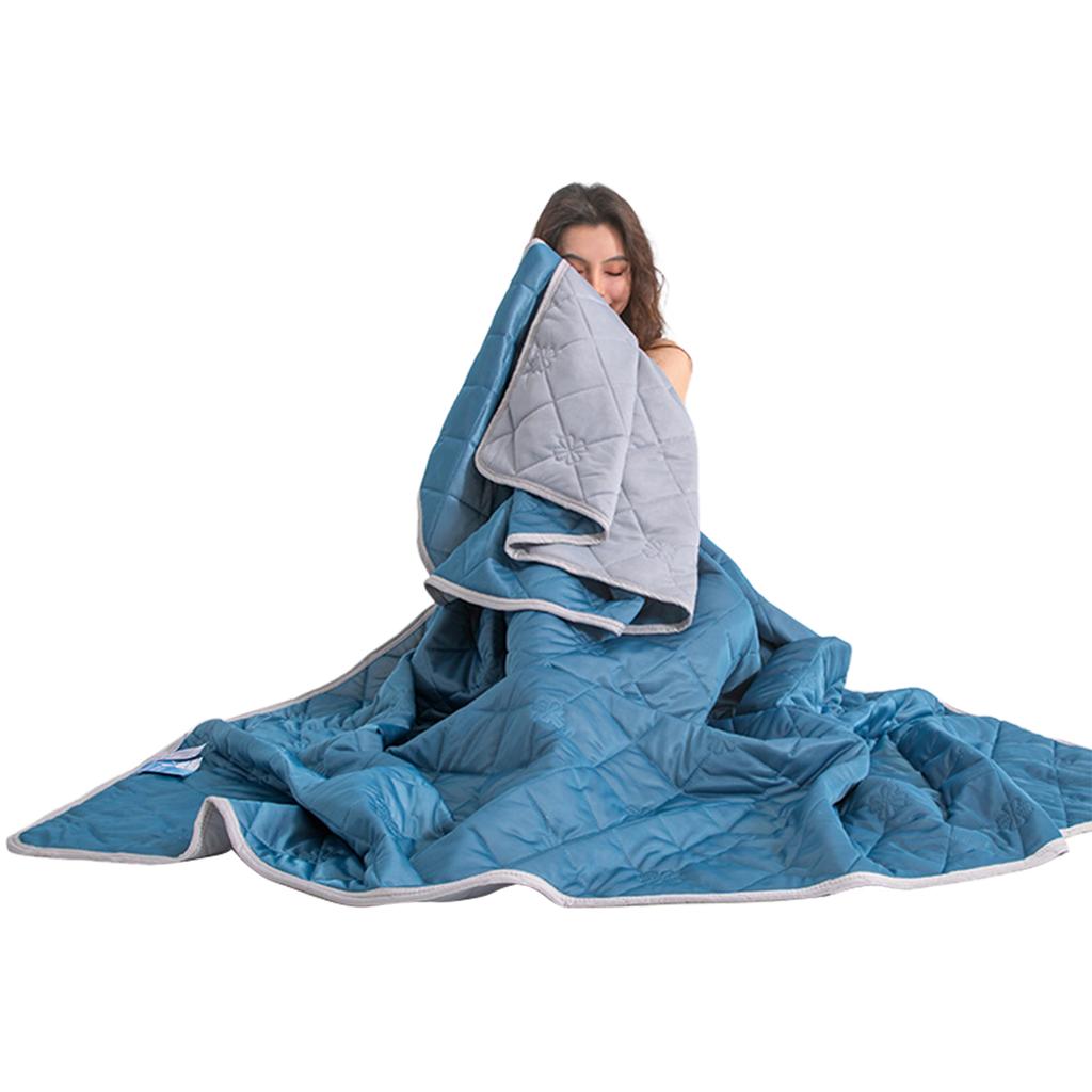 Chladivá přikrývka z ledového hedvábí Měkká Pohodlná Prodyšná Přikrývka do klimatizace Letní Chladivá Vzduchem chlazená Teplá Přikrývka