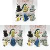 Cat Cute Shark Pvc Toy Figures 6 Pcs Mini Collectibles For Room Decor Gifts