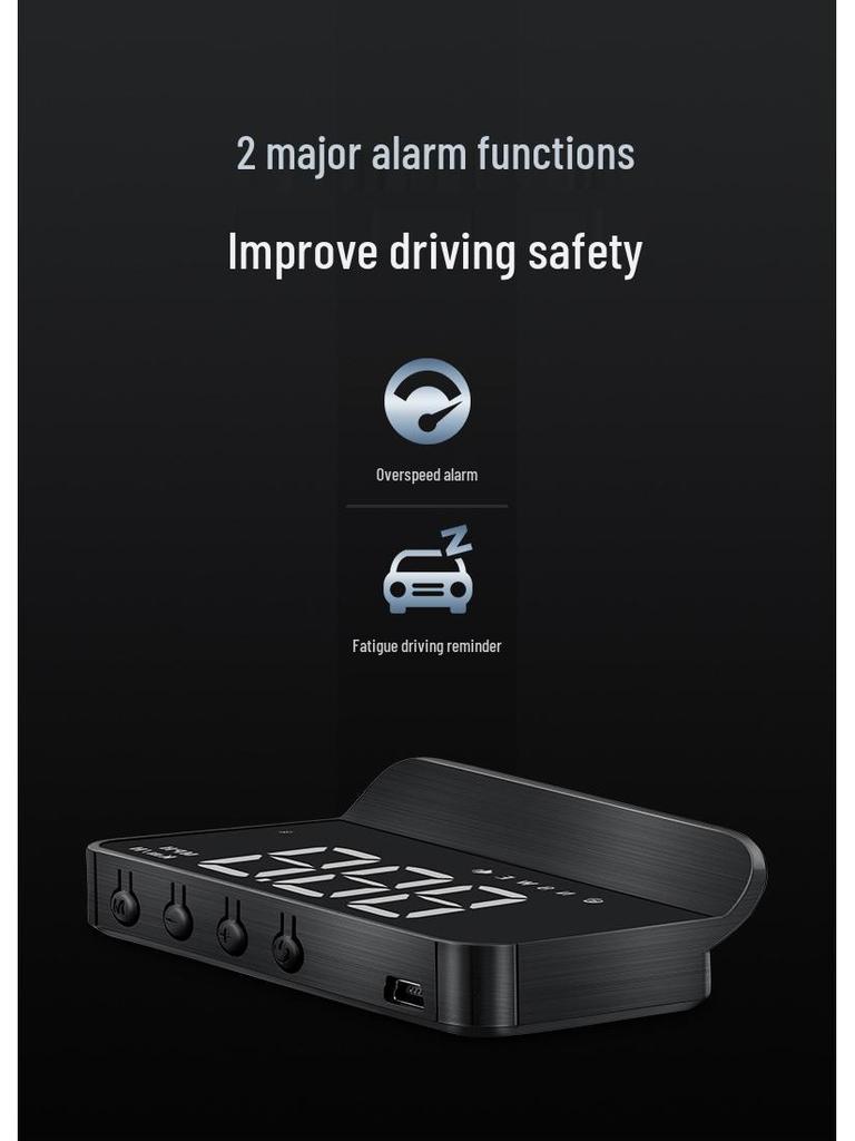 Wireless Car HUD GPS Speedometer: Multifunctional Display for Vehicles