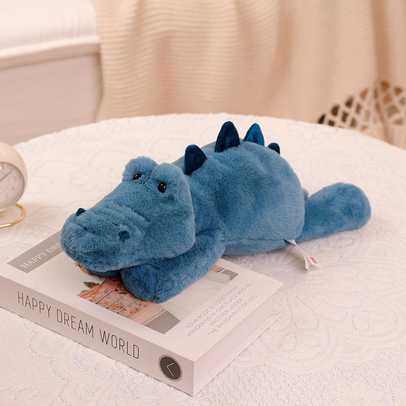 Peluche Animale Forestale Carino di Alta Qualità Cuscino Morbido Procione Coccodrillo Bradipo Volpe Giocattolo di Peluche Decorazione per la Casa Regalo di Accompagnamento