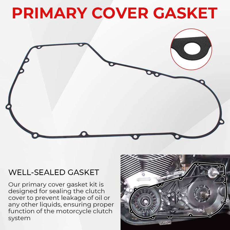 Motorcycle 1 Set Primary Clutch Cover Gasket Seal Kit/ Primary Case Gasket For Harley-Davidson Dyna Wide Glide FXDWG/I 1994-2005