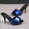 Sexy Tøffel Damesko Sommer Damesandaler Tøfler For Kvinner Stripperhæler Fest Plattform Stiletto Damesko