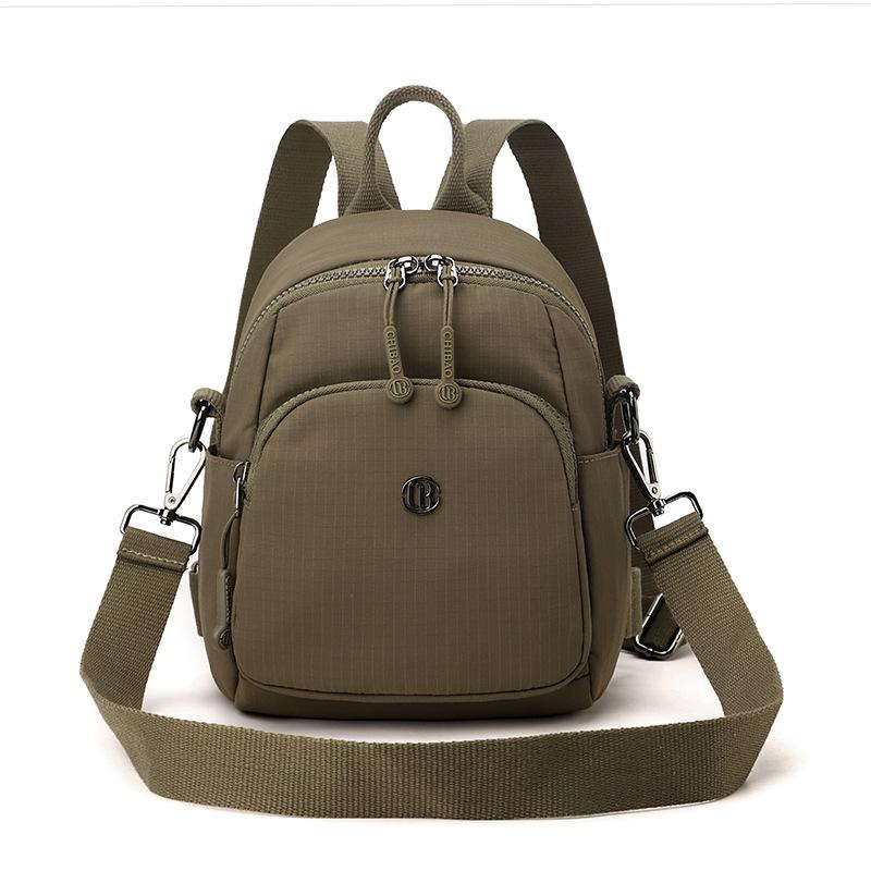 Простой макаронный женский рюкзак Универсальный маленький рюкзак для commuters Ручная сумка через плечо One Size верблюд