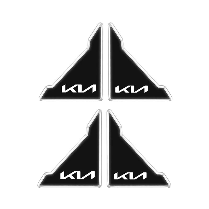 4Pcs Car Door Corner Anti-collision Protective Covers Stickers For KIA Ceed EV6 RIO Stonic K9 Sorento Stinger Niro Cadenza Soul ulsap11