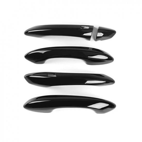Black Exterior Door Handle Cover Trim Decorative For Hyundai Tucson -2025