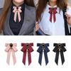 Bow Tie Ribbon Brooch Necktie Pre Tied Ladies Pin Bowknot Shirt for Uniform
