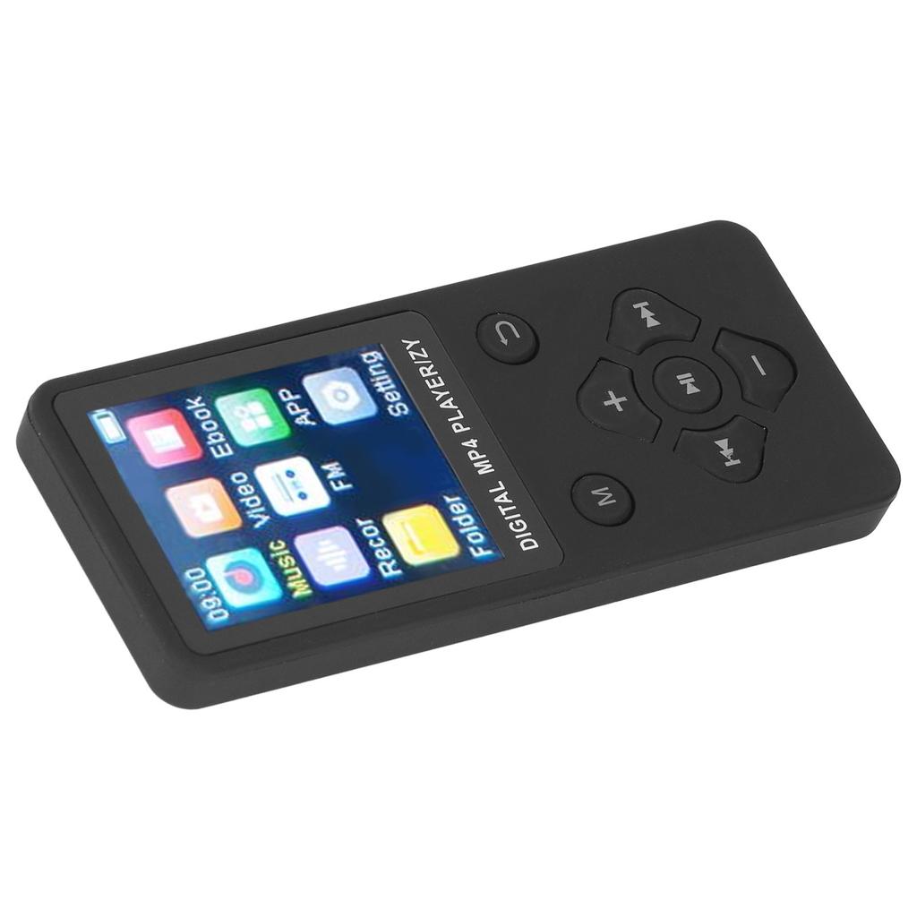 MP4 Player Multifunctional 1.8 Inch Color Screen BT 5.0 MP3 Music Player HiFi Music Player Supports Pictures Video