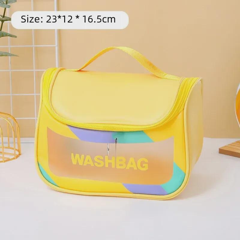 Large Capacity Waterproof Travel Cosmetic and Toiletry Bag – Transparent, Portable, and Convenient Handbag