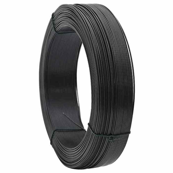 VidaXL Fil de liaison de clôture 250 m 1,4/2 mm Acier Anthracite
