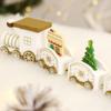 Cartoon Christmas Wooden Train Deer/Lollipop Xmas Gifts Train  Holiday Party