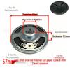 57mm Iron Shell 5W 8 Ohm Loud Magnet Speaker with Full Paper Cone for Radio Broadcast