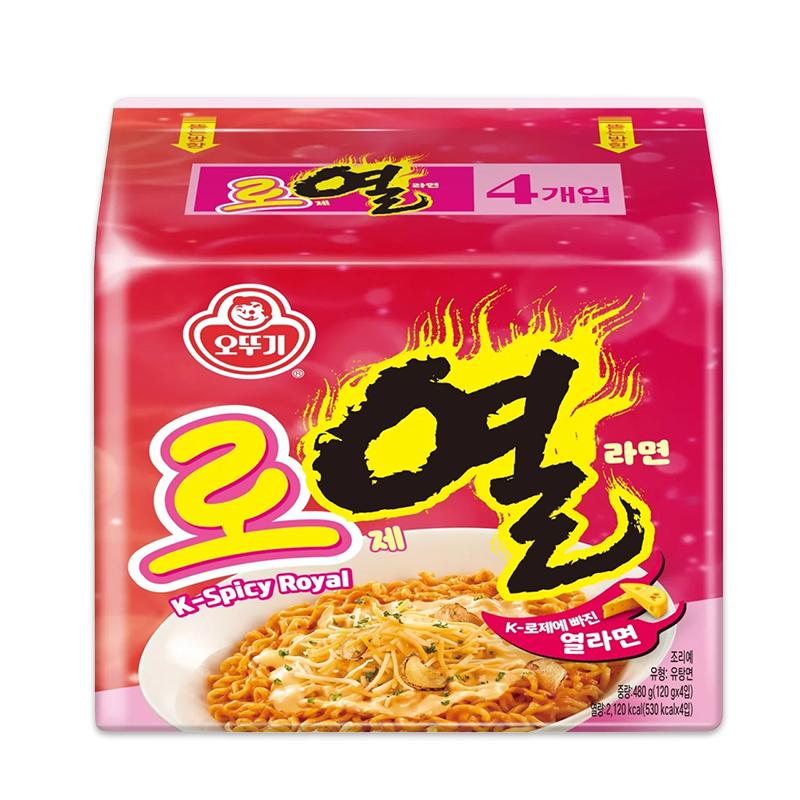 Ottogi Yeul Ramen Cheese Cream Edition (120g × 4 Packs) (2 Options) # 4PCS