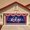 Polyester Material 4. Juli Banner Leichtes Viertes Juli Banner Feuerwerk Design Dekorative Wimpelkette für Feiertagszusammenkunft