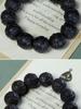 Bodhisattva Exquisitely Carved Agarwood & Sandalwood 20mm Buddhist Prayer Beads Bracelet
