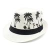 Straw Spring Summer Curled Top Hat Coconut Tree Casual Couple Sun Hat British Jazz Hat Hot Sale Hats