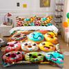 Cute Donut Decoration Bundle Multiple sizes kid's and adults' bedroom Exquisite 3PC bedding set gift