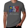 Acadian Flag pastel liquid mosaic - Drapeau acadien mosa?que liquide pastel vitrail T-Shirt custom t-shirts sweat shirts, men