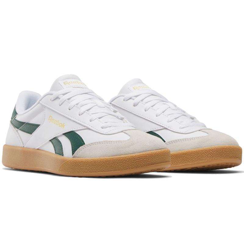 Reebok Smash Edge S Low Top Skateboard Shoes Unisex White Green Sneakers 100216488