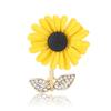 Moda din aliaj email broșă mică cu margarete temperament versatil costum femei cardigan corsaj bijuterii pin