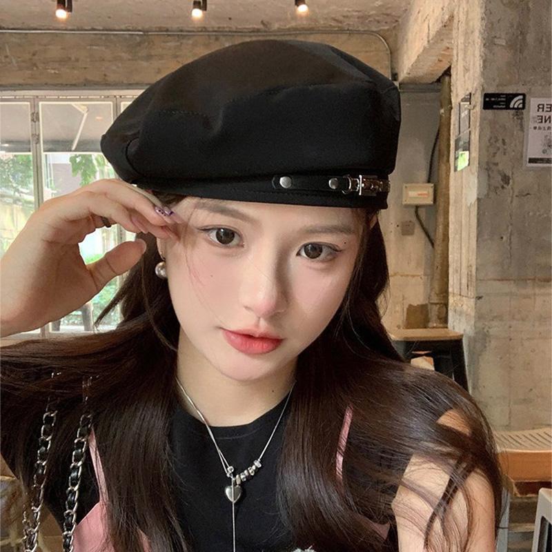 Korean Version Women'S Beret Spring And Autumn Hat Vintage Versatile Painter'S Hat, Makes The Face Look Smaller, Newsboy Cap