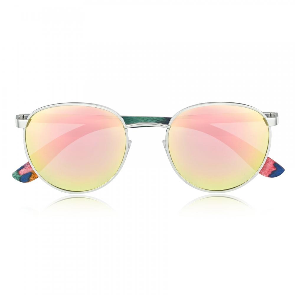 Earth Wood Boracay Polarized Sunglasses Zebra Brown