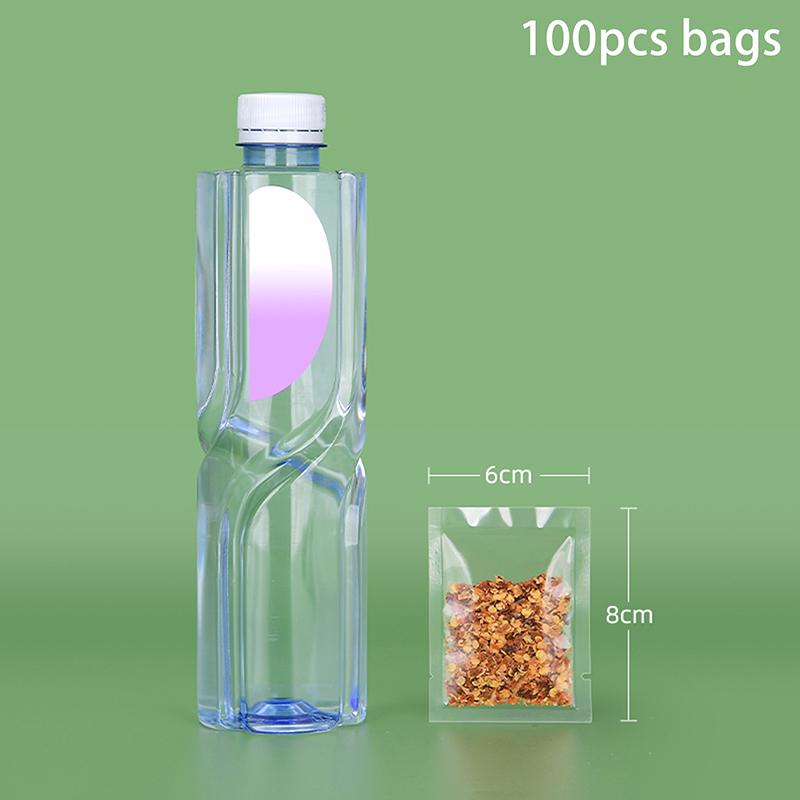 100Pcs Food Vacuum Plastic Sealing Bags Food Preservation Sealed Bag Household Vacuum Sealer Bag