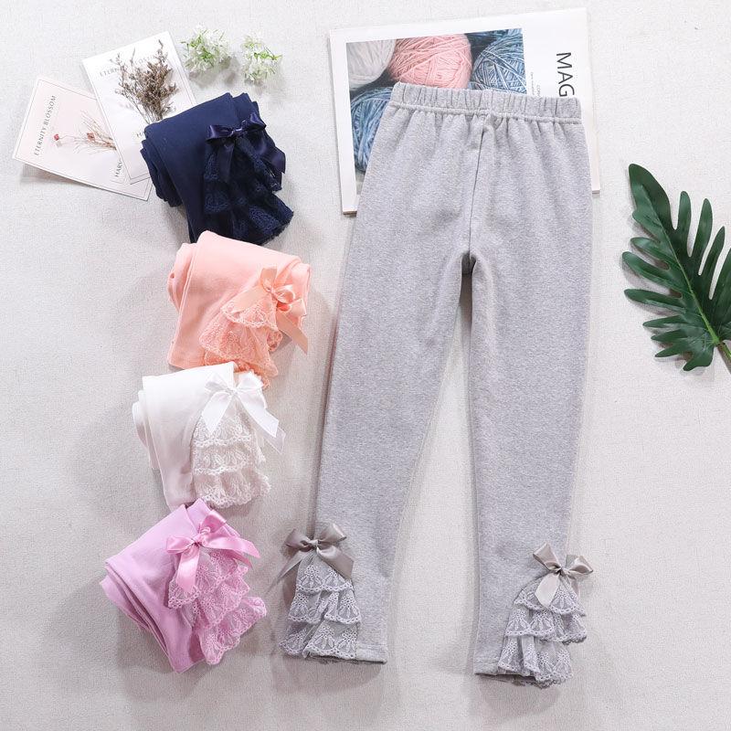 Mädchenleggings für Sommer-Oberbekleidung, mittelgroße bis große Kinder- und Mädchenhosen aus dünner Baumwolle, mückenabweisend