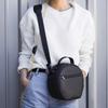 Headphone Carrying Case Organiser Bag with Zippered Pocket for Charging Cable Accessories Storage Black