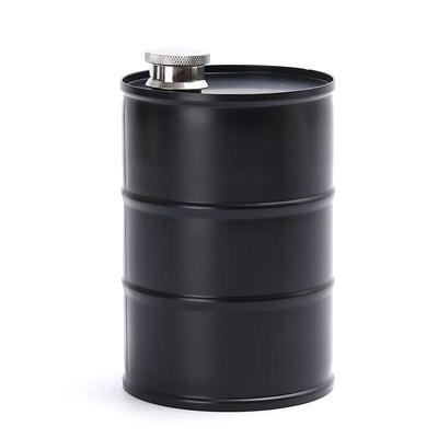 Cylindrical Stainless Steel Hip Flask