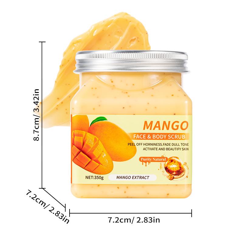 Body Scrub for Exfoliation and Removal of Rough Skin and Dead Skin Cells, Deep Cleansing with Curcumin Scrub.