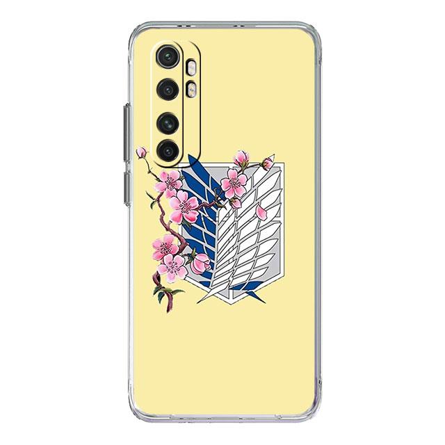 Attack On Titan Logo Phone Case for Xiaomi Mi 12 9T 11X 12X 10T 5G 11 Lite Note 10 11T Poco X3 NFC M3 F3 Soft Clear TPU Funda
