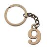 Number Tag Keychains Bag Charm Lot Jewelry For Men Ring Size 28Mm