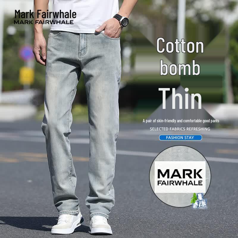 MARK FAIRWHALE Men s Slim Fit Cotton Stretch Jeans 40