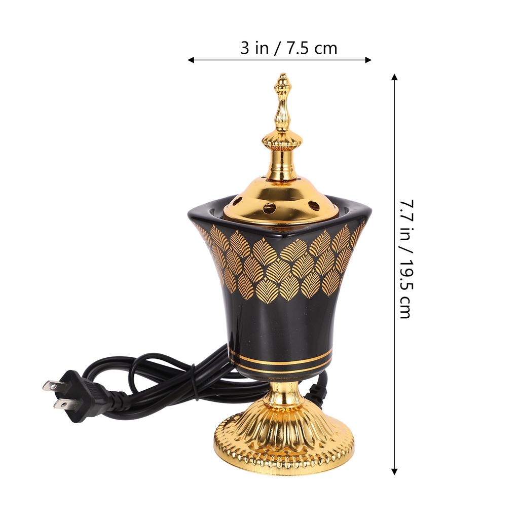 Incense Burner Electric Censer Holder Electronic Retro Ornament Iron Decorative Burners Plug Office