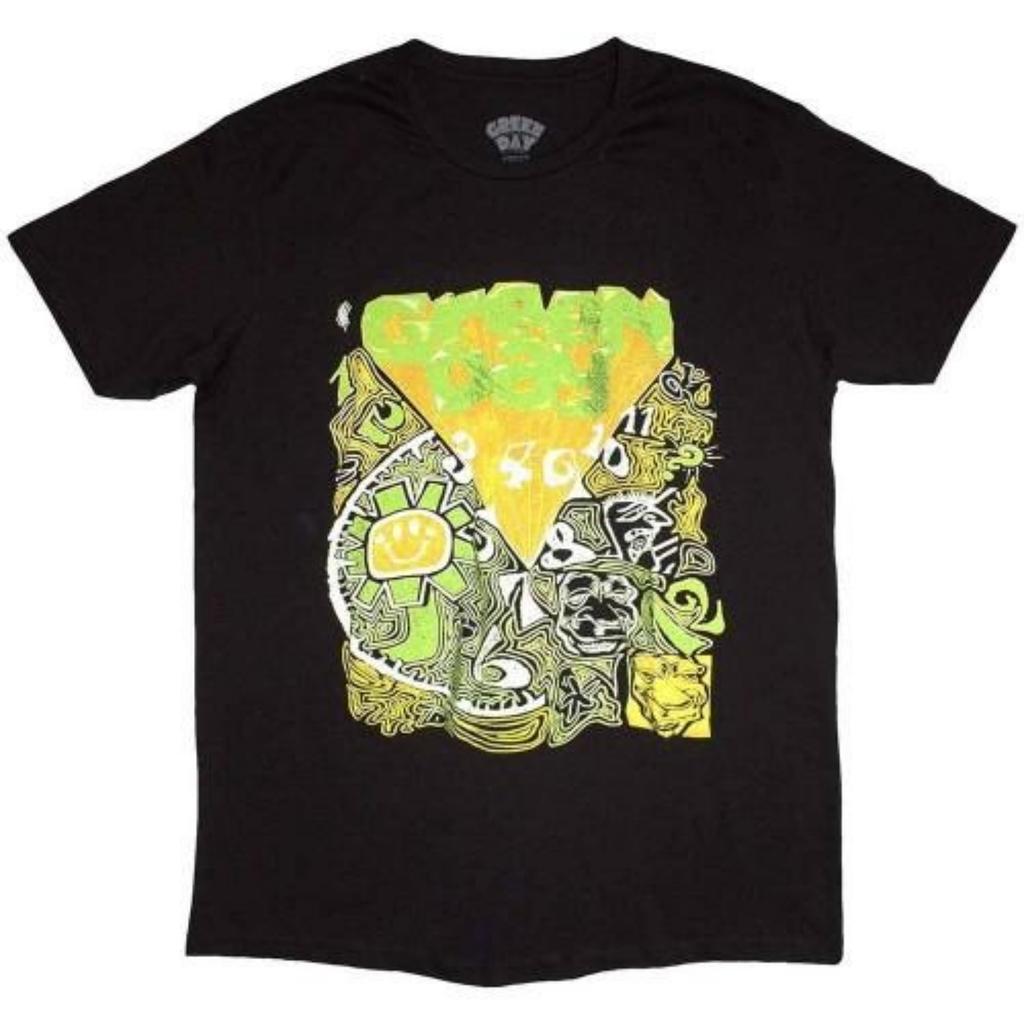 Green Day Unisex Adult Kerplunk Psychedelic T-Shirt