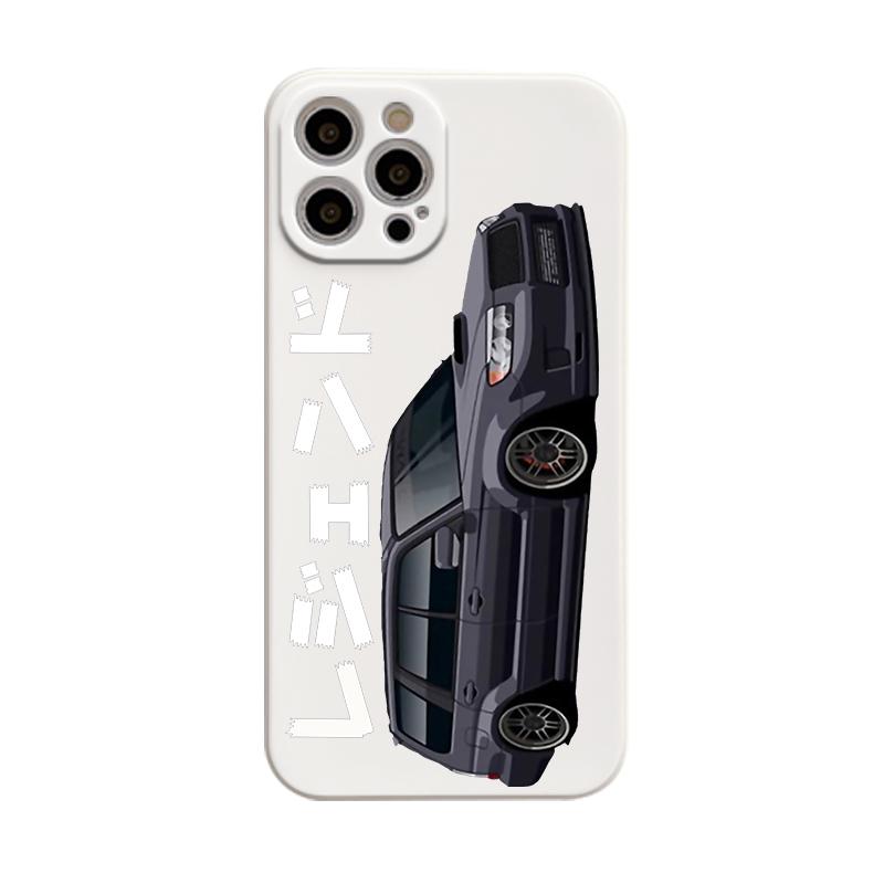 

Рідкий чохол для телефону JDM Tokyo Drift Sports Car Straight Edge для Apple iPhone 14 11 12 13 Pro Max Mini X XS XR 7 8 Plus SE2 Cover iPhone 12 Pro